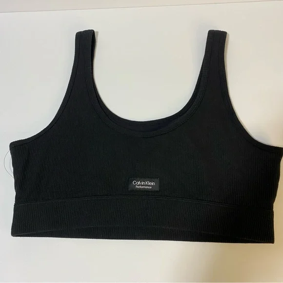 Calvin Klein Performance Women’s Stretch Black Sports Bra Size XL NWT - Picture 6 of 6